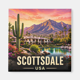 Imã Viagem para a Montanha do Deserto de Sonora em Sco