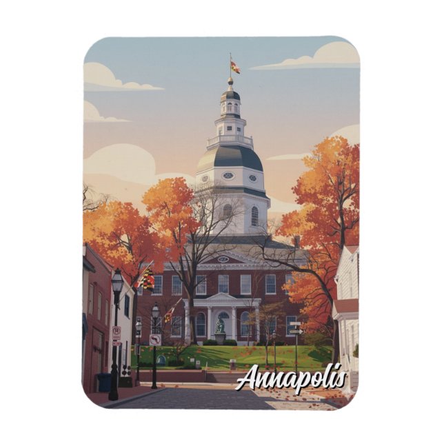 Ímã Viagem para Annapolis em Maryland (Vertical)