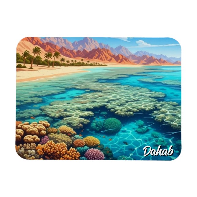 Ímã Viagem para Dahab Egito (Horizontal)