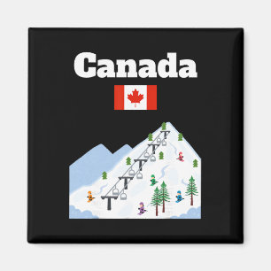 Imã Viagem para Estância de Esqui no Canadá Amante de