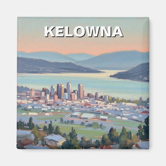 Imã Viagem para Kelowna Canadá (Frente)