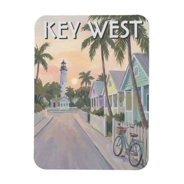 Ímã Viagem para Key West Flórida (Vertical)
