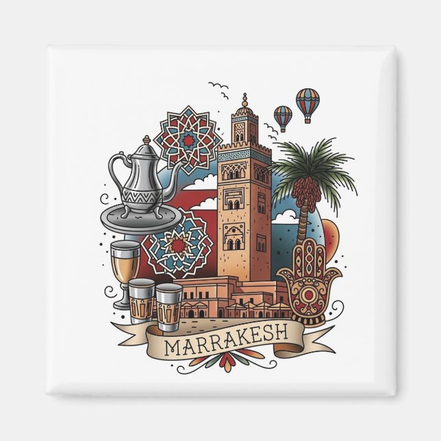 Imã Viagem para Marraquexe Marrocos (Frente)