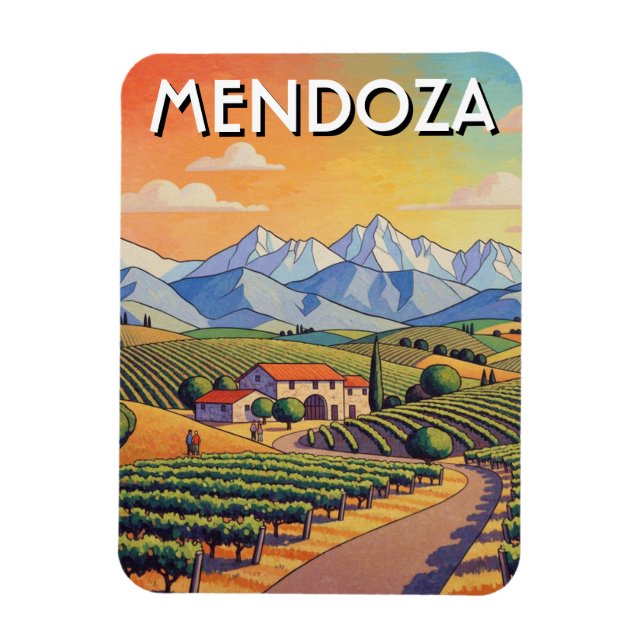 Ímã Viagem para Mendoza Argentina (Vertical)