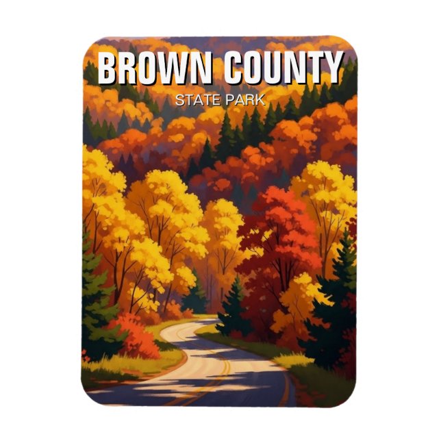 Ímã Viagem para o Parque Estadual do Condado de Brown  (Vertical)