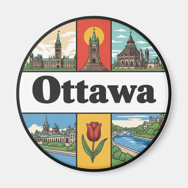 Imã Viagem para Ottawa Canadá (Frente)