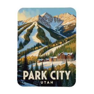 Ímã Viagem para Park City Utah Montanha Wasatch