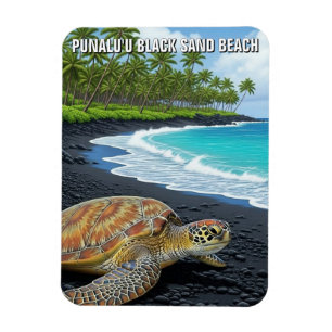 Ímã Viagem para Punaluʻu Big Island no Havaí
