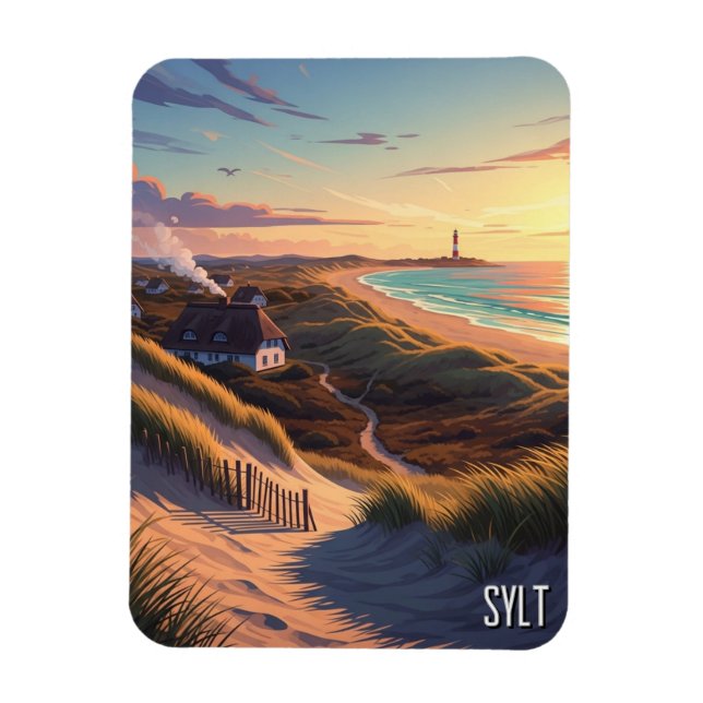 Ímã Viagem para Sylt na Alemanha (Vertical)