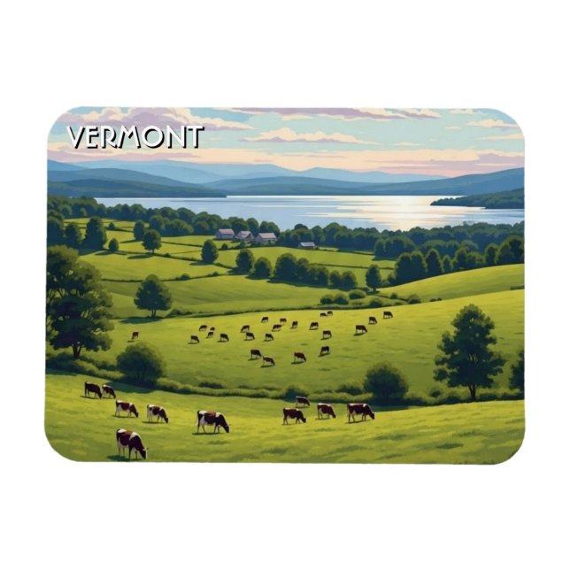 Ímã Viagem para Vermont Shelburne Farms (Horizontal)