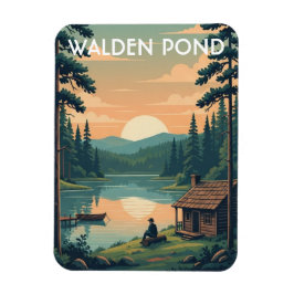 Ímã Viagem para Walden Pond Massachusetts