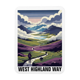 Ímã Viagem pela Escócia West Highland Way
