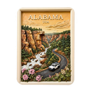 Ímã Viagem pela Estrada do Alabama Canyon do Rio Paisa