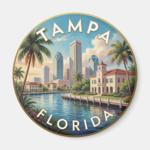 Imã Viagem pela Orla de Tampa, Flórida