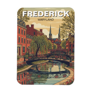 Ímã Viagem pelo Distrito Histórico de Maryland Frederi