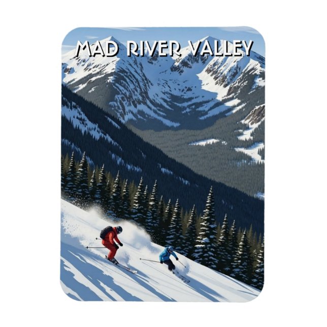 Ímã Viagem pelo Vale do Mad River em Vermont (Vertical)