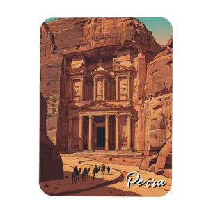 Ímã Viagem Petra Jordânia
