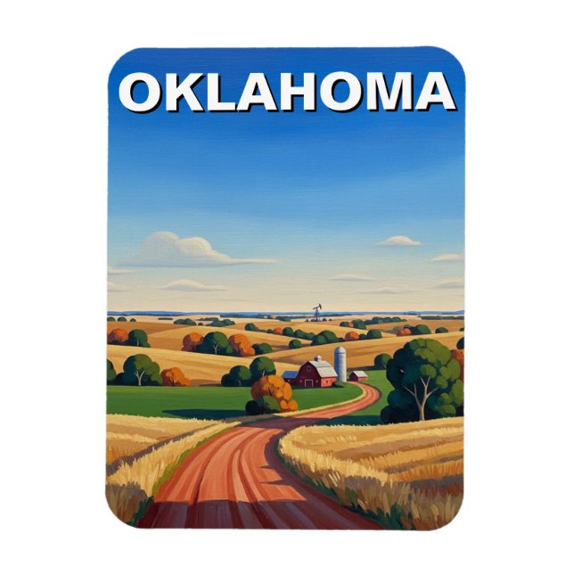 Ímã Viagem por Oklahoma (Vertical)