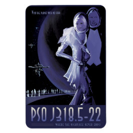Ímã Viagem Sci-Fi Ad, Planeta PSO J318.5-22