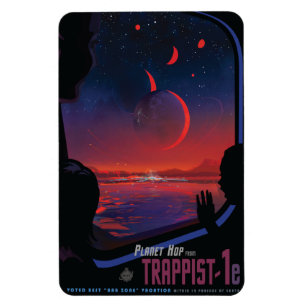Ímã Viagem Sci-Fi Ad, Trapista Planeta-1e