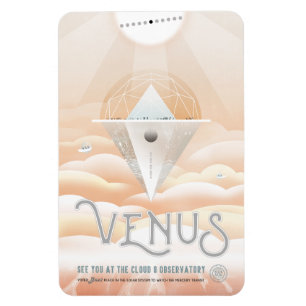 Ímã Viagem Sci-Fi Ad, Vênus Planeta