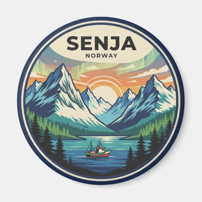 Imã Viagem Senja Noruega (Frente)