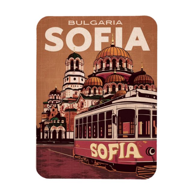 Ímã Viagem Sofia, bulgária, presentes e lembranças de  (Vertical)