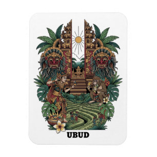 Ímã Viagem Ubud Bali Indonésia