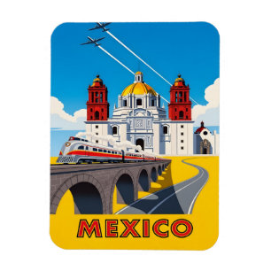 Ímã Viagem vintage ao México