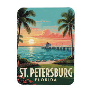 Ímã Viagens pela Orla de St Petersburg Florida