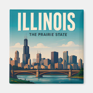 Imã Viagens pelo Meio-Oeste Illinois Chicago Springfie