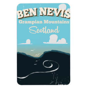 Ímã viagens vintage Ben Nevis