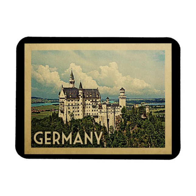 Ímã Viagens vintage da Alemanha (Horizontal)