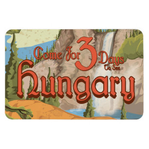 Ímã Viagens vintage da Hungria