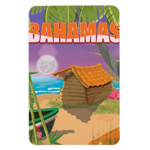 Ímã Viagens vintage das Bahamas