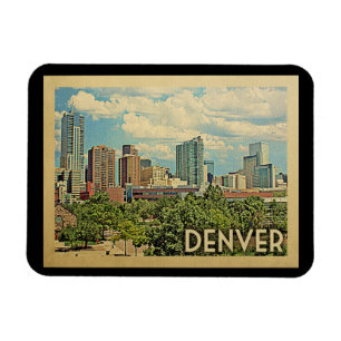 Ímã Viagens vintage de Denver Colorado