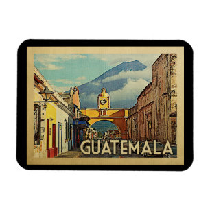 Ímã Viagens vintage de Guatemala