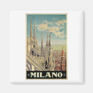 Imã Viagens vintage de Milão Milão Italia