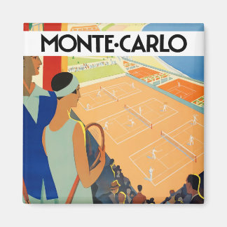 Imã Viagens vintage de Monte Carlo Mônaco