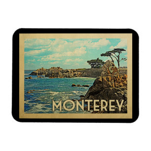 Ímã Viagens vintage de Monterey Califórnia