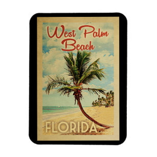 Ímã Viagens vintage de Palm Beach