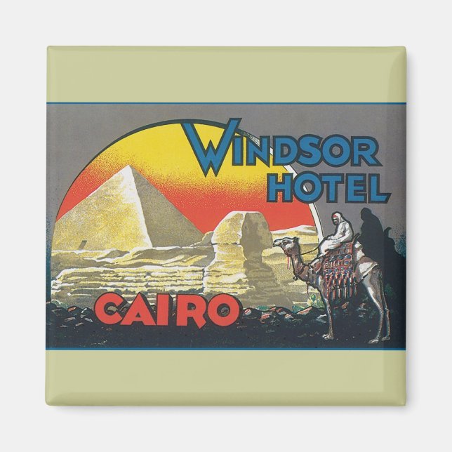 Imã Viagens vintage do Cairo Egito (Frente)