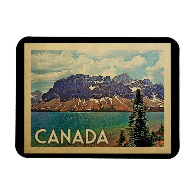 Ímã Viagens vintage do Canadá (Horizontal)