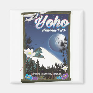 Imã Viagens vintage do Yoho National Park Canada