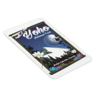 Ímã Viagens vintage do Yoho National Park Canada