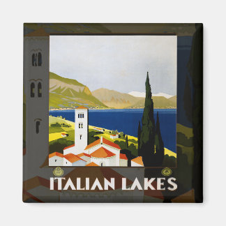 Imã Viagens vintage dos Lagos Italianos