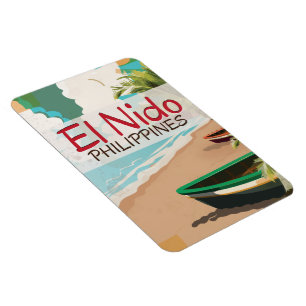 Ímã Viagens vintage El Nido Filipinas