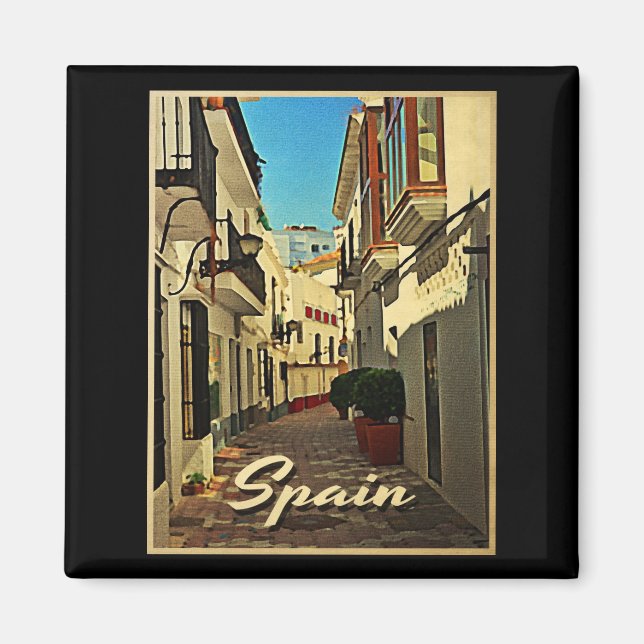 Imã Viagens vintage espanha (Frente)