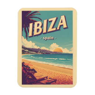 Ímã Viagens vintage Espanha IBIZA Ilhas Baleares prese