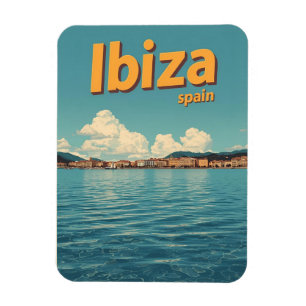 Ímã Viagens vintage Espanha IBIZA Ilhas Baleares prese